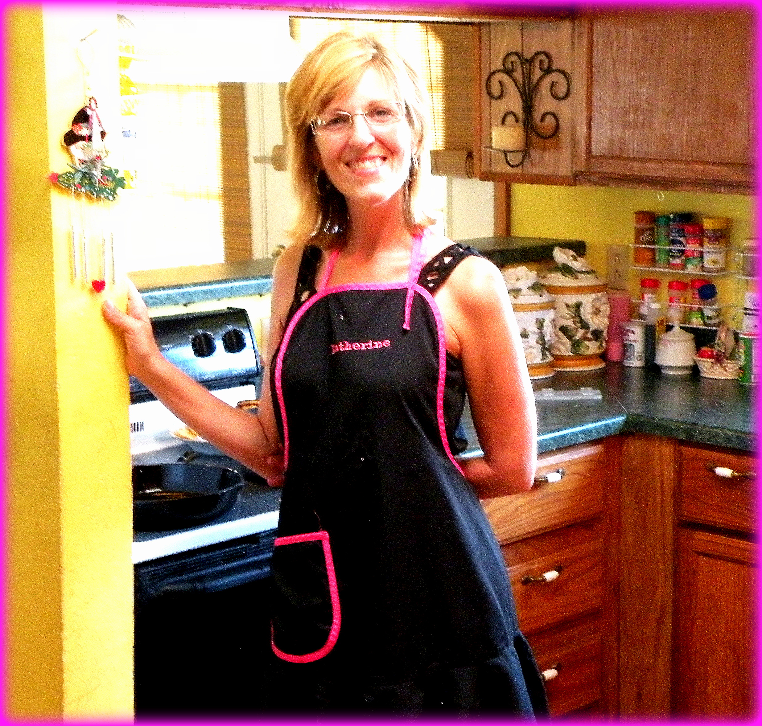 here’s me not only taking over her kitchen but taking over her kitchen AND ...